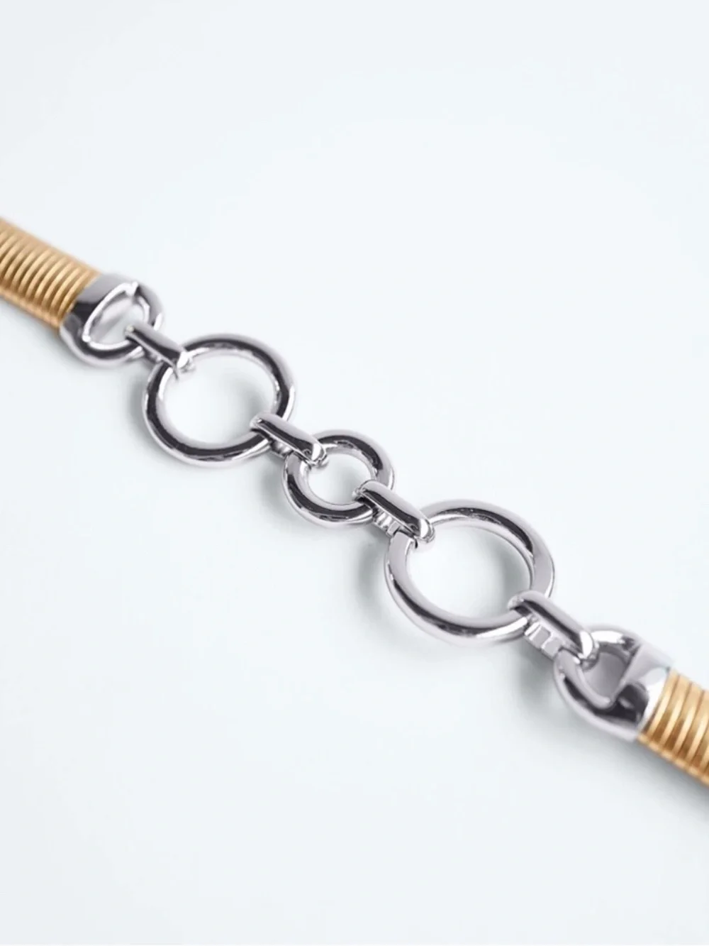 Zara two tone stretch belt